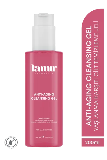 Yaşlanma Karşıtı Cilt Temizleme Jeli 200 ml - Niacinamide, Hyaluronik Asit, Centella Asiatica